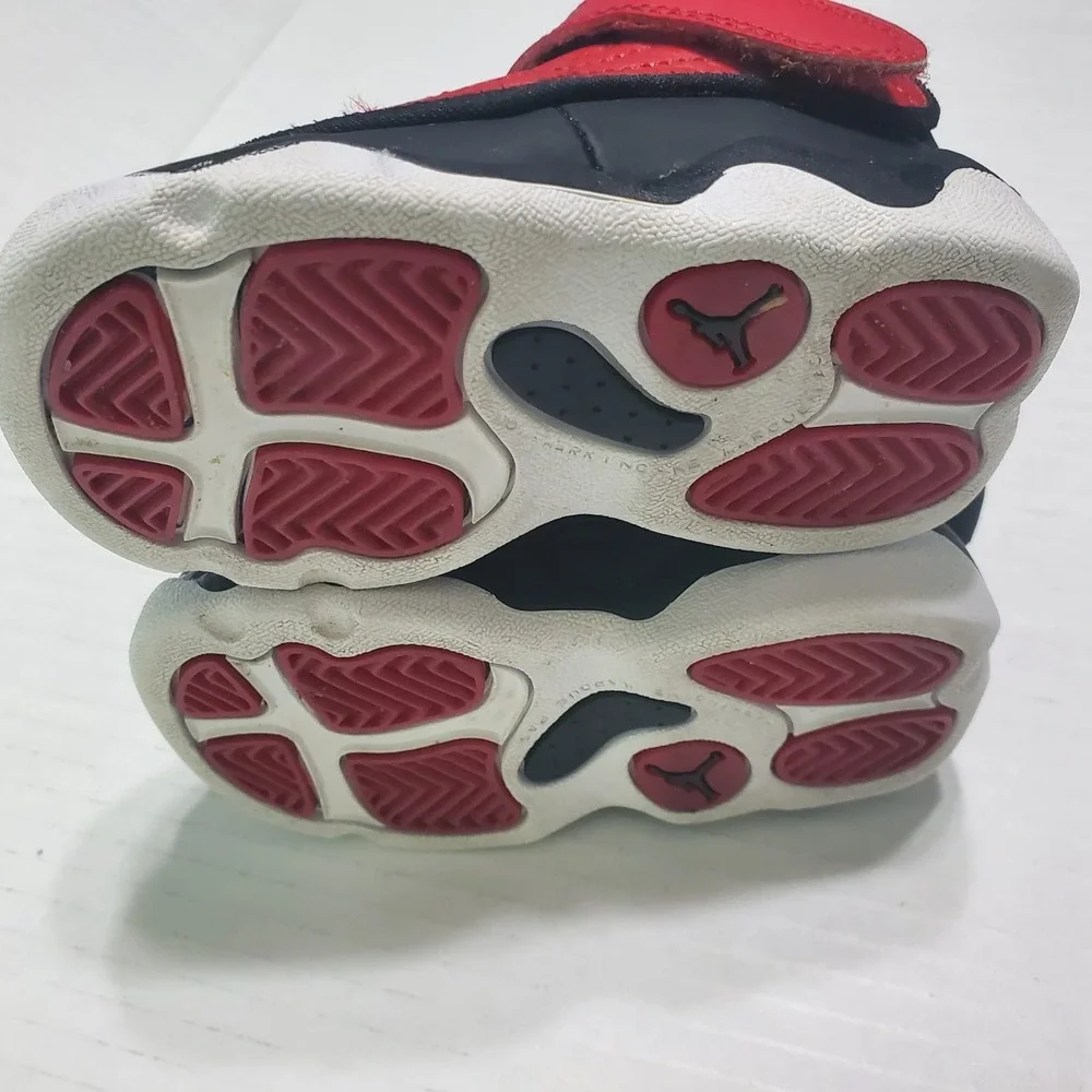 Nike Air Jordan Pro Strong BT Toddler Black‎ Red White 407486-601 Size 4C